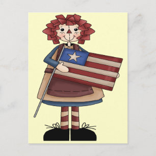 Raggedy July Postcard