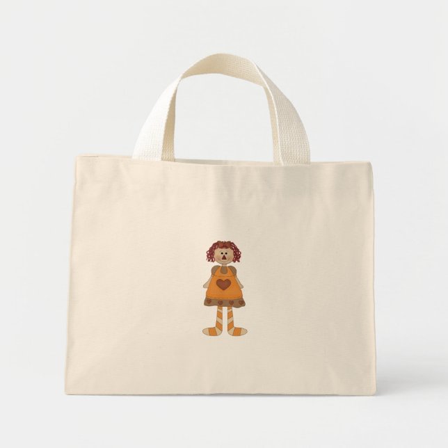 Raggedy Mini Tote Bag (Front)