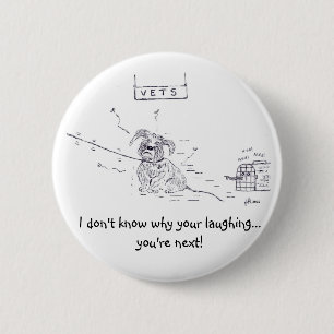 Raggy Dog - Vet vexation! 2 Inch Round Button