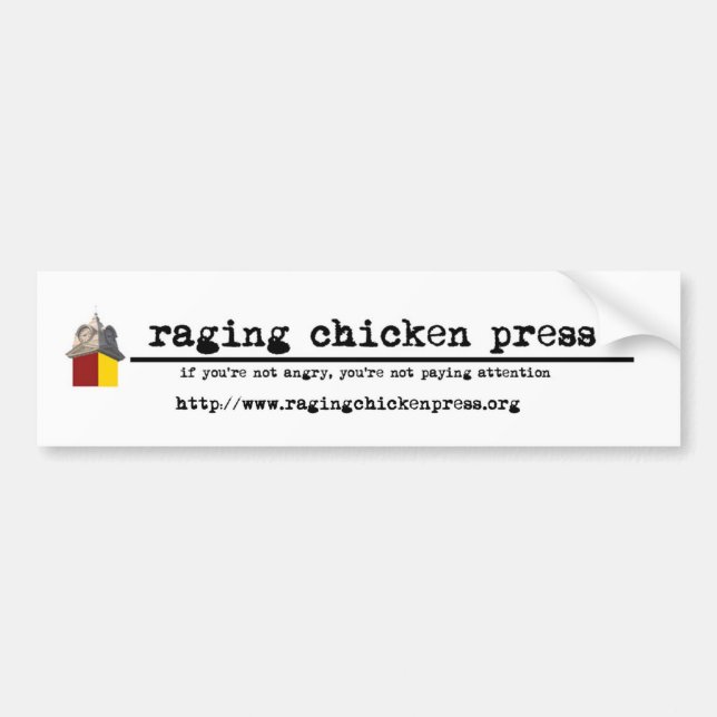 Raging Chicken Press Bumper Sticker (Front)