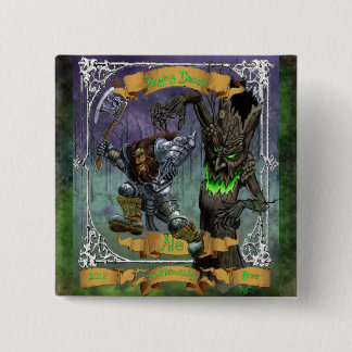 Raging Dwarf Ale 2 Inch Square Button