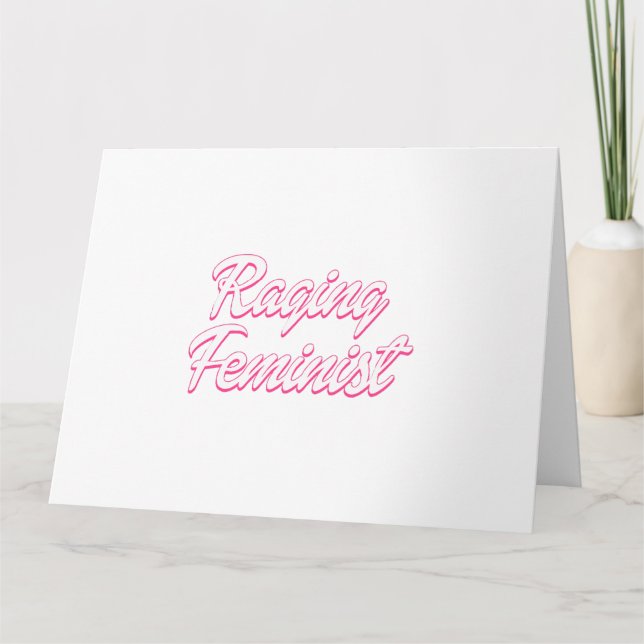 Raging Feminist Doll  Card (Front)