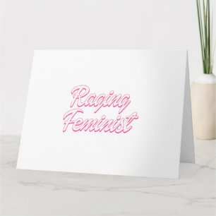 Raging Feminist Doll Card