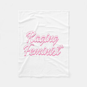Raging Feminist Doll Fleece Blanket