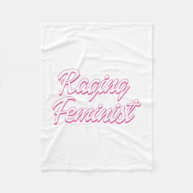 Raging Feminist Doll  Fleece Blanket (Front)