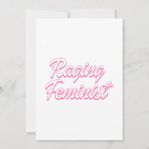 Raging Feminist Doll Invitation