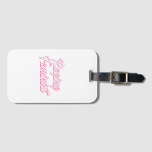 Raging Feminist Doll Luggage Tag