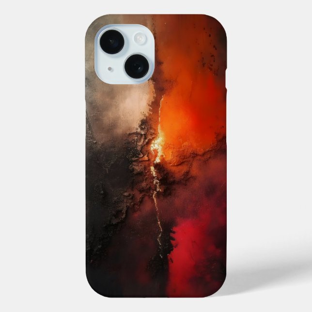 Raging Fury Abstract Art Case-Mate iPhone Case (Back)