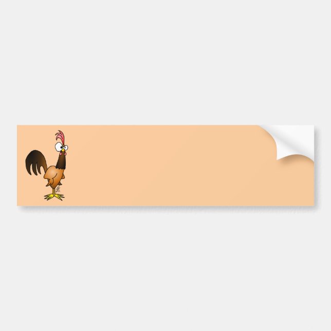 Raging rooster bumper sticker (Front)