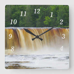 Raging Upper Tahquamenon Wall Clock