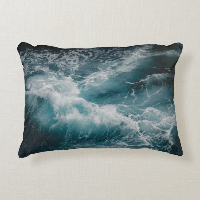 RAGING WATER ACCENT PILLOW (Front)
