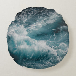 RAGING WATER ROUND PILLOW