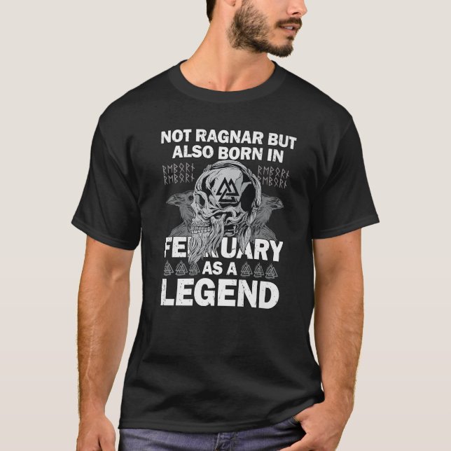 Ragnar February Legend Valhalla Viking Dad Premium T-Shirt (Front)