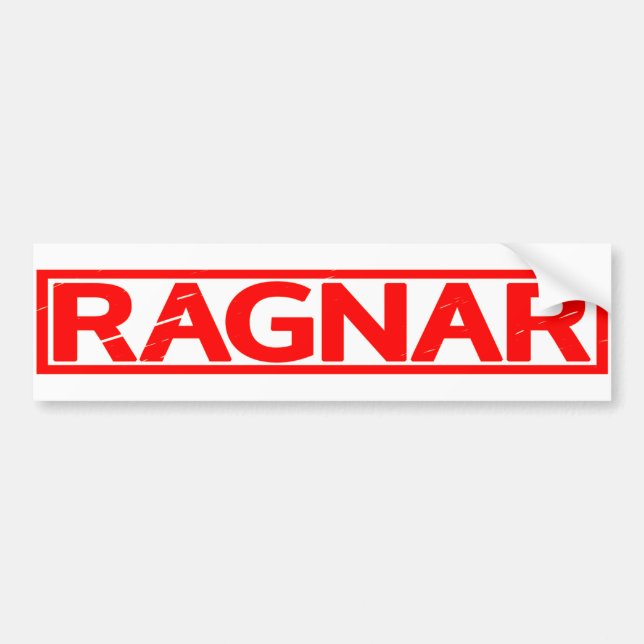 Ragnar Stamp Bumper Sticker (Front)