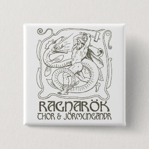 Ragnarök 2 Inch Square Button