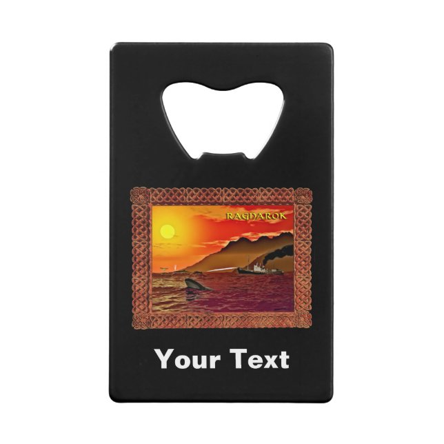 Ragnarok For Whales Wallet Bottle Opener (Front)