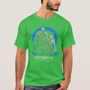 Ragnarok Icon with Kratos and Atreus T-Shirt