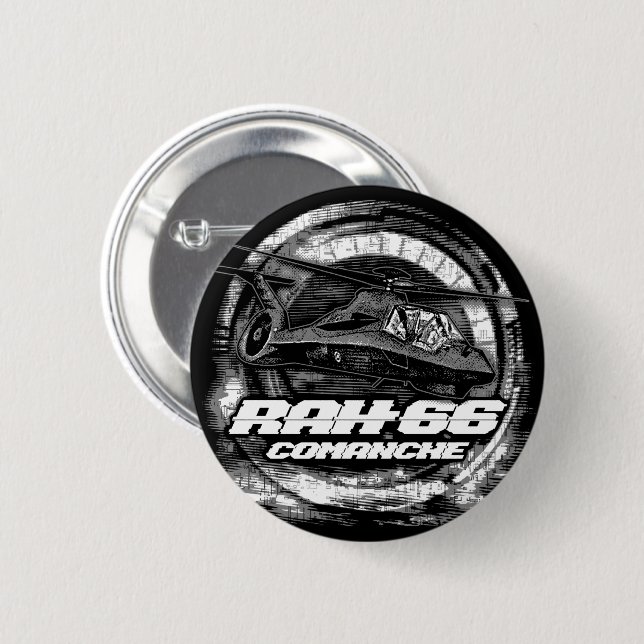 RAH-66 Comanche 2 Inch Round Button (Front & Back)