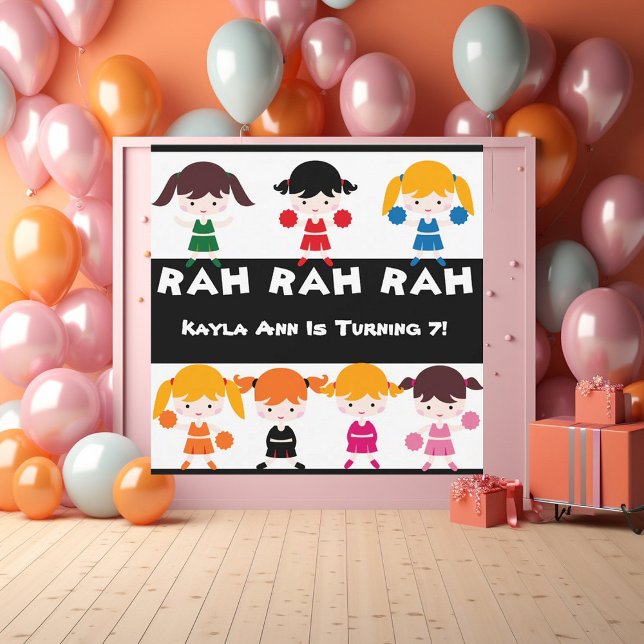 Rah Rah Rah Cheerleader Invitation Anniversaire (Créateur téléchargé)
