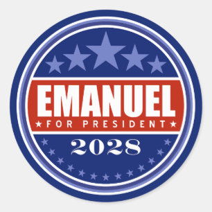 Rahm Emanuel for President 2028 Classic Round Sticker