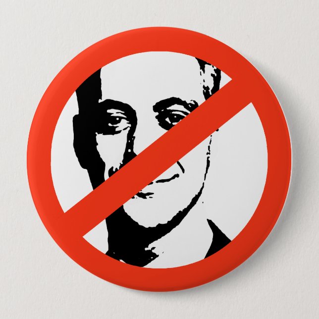 Rahm Emanuel Gear 4 Inch Round Button (Front)