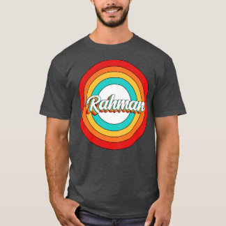 Rahman Name Shirt Vintage Rahman Circle