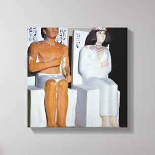 Rahotep and his Wife, Nofret, from Meydum Canvas Print
