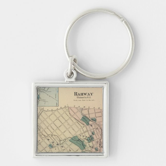 Rahway, NJ Keychain (Front)