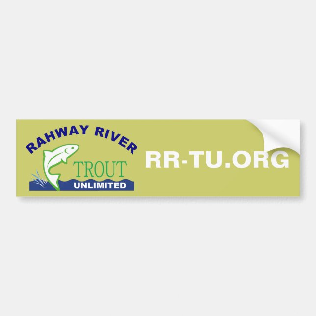 Rahway River Trout Unlimited Bumper Sticker (Front)