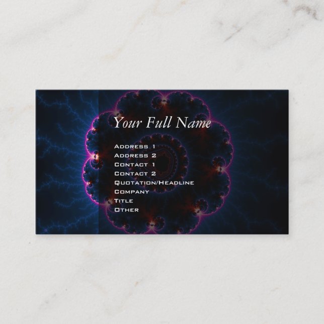 Rai - Fractal Art Business Card (Front)