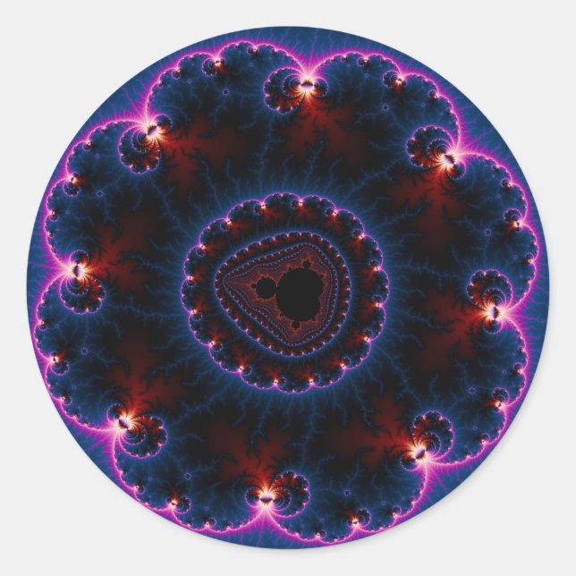 Rai - Fractal Art Classic Round Sticker (Front)