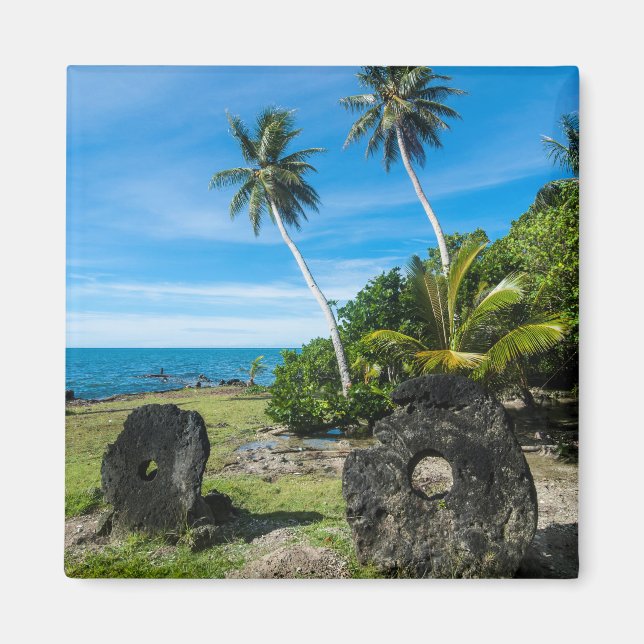 Rai Stones On Yap Island Magnet (Front)