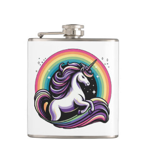 Raibow Unicorn Hip Flask