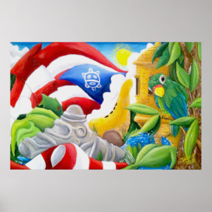 Raices Puero rican art Poster