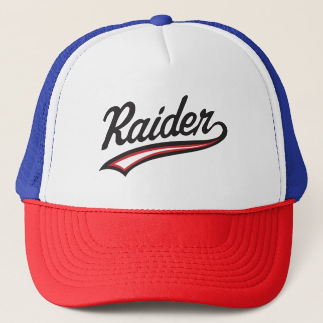 Raider Name Design Trucker Hat (Front)