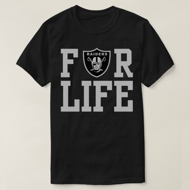 Raiders are For Life Pillow T-Shirt (Design Front)