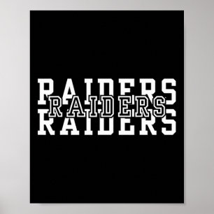 Raiders Attack Aircraft Usa Flag Men Boy Women Gir Poster