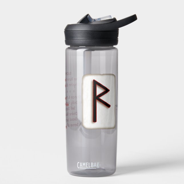 Raidho "Travel" Rune Stone Water Bottle (Left)