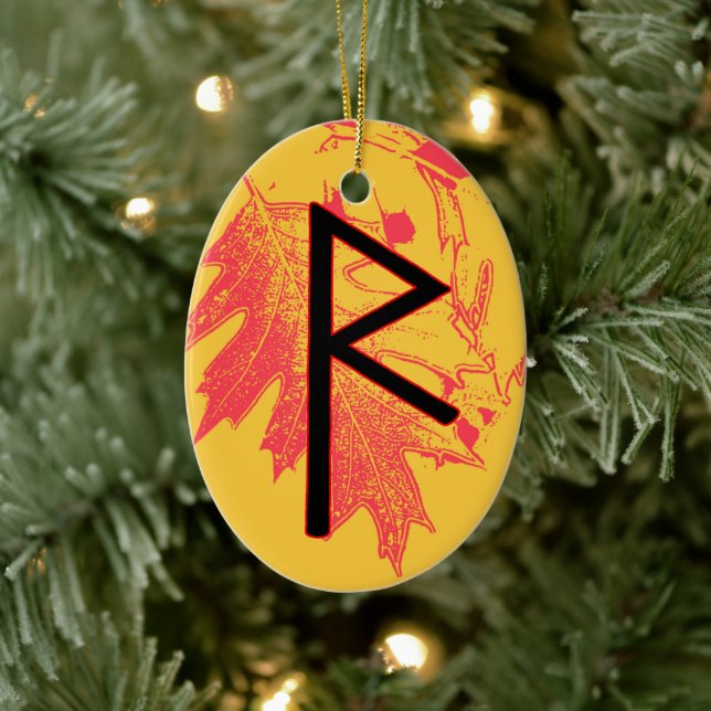 Raidho Viking Rune Yule Ornament – Balance! (Tree)