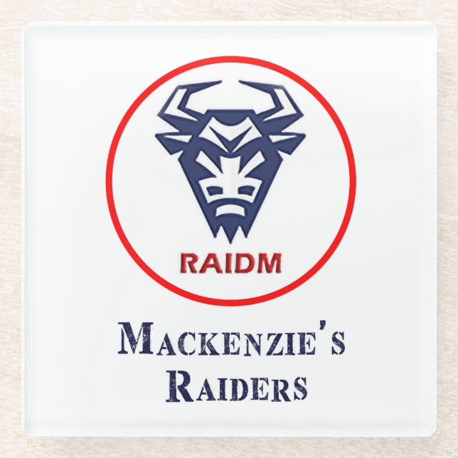 RAIDM Glass Coaster (Front)