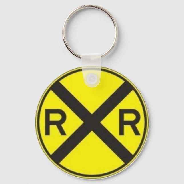 RAIL ROAD CROSSING KEYCHAIN (Front)