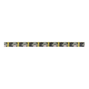 Rail Road Crossing Satin Ribbon