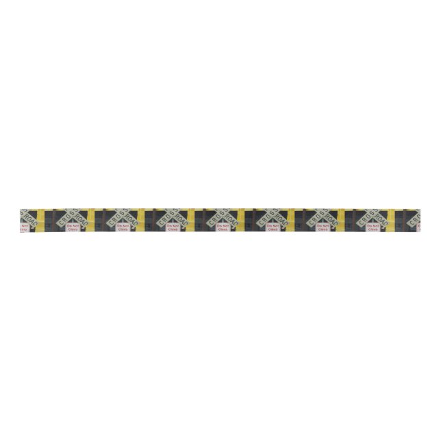 Rail Road Crossing Satin Ribbon (Front)