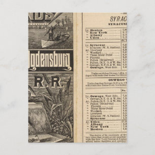 Rail Route to the Thousand Islands Postcard