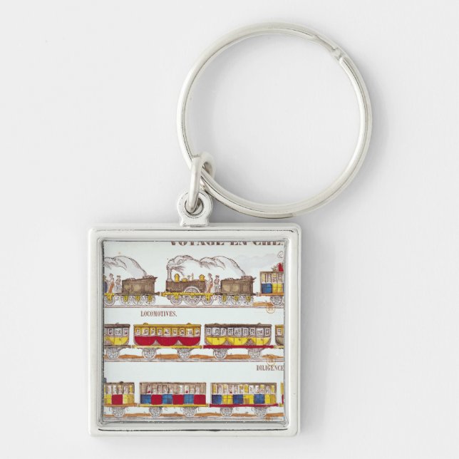 Rail Travel in 1845 Keychain (Front)