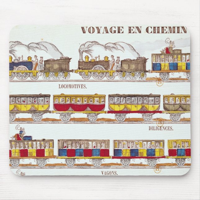 Rail Travel in 1845 Mouse Pad (Front)