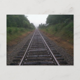Rail traveller postcard