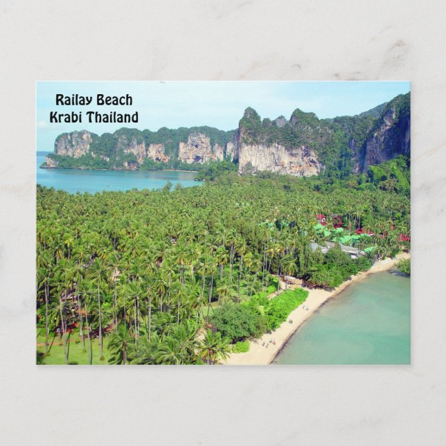 Railay Beach Krabi Thailand Postcard (Front)