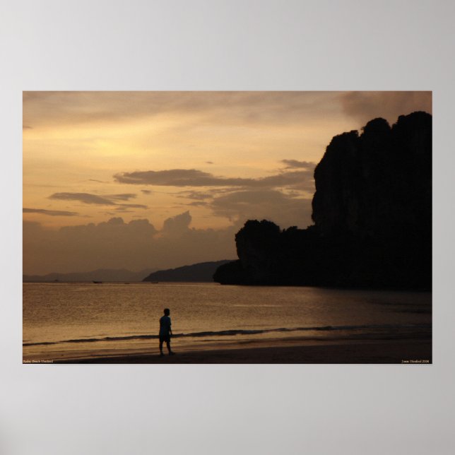 Railay Beach Sunset Poster (Front)