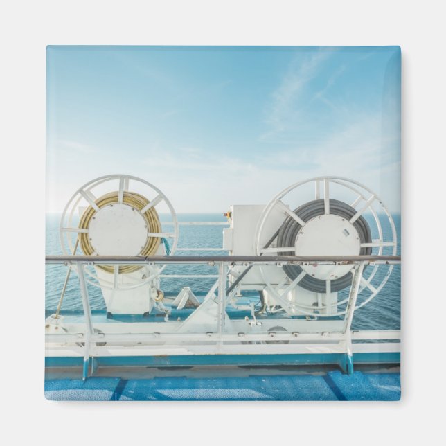 Railing Of A Cruise Ship Magnet (Front)